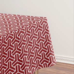 Nappe Vintage rouge blanc Shinshu Japon Motif Bishamon