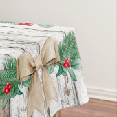 Nappe Vintage rustique bois blanc étoile en bois (In Situ)