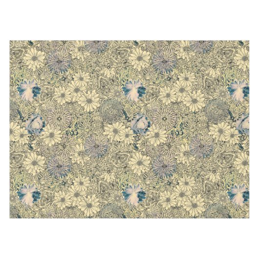 Nappe Vintage Sepia Floral (Devant (Horizontal))