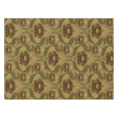 Nappe Vintage style Mission Rouge Fleurs Fleurs Motif (Devant (Horizontal))