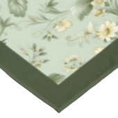 Nappe Vintage tendance vert pastel vert et blanc (Angle)