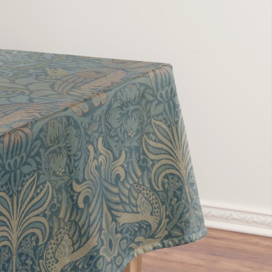 Nappe Vintage William Morris Peacock et Dragon (In Situ)