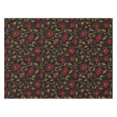 Nappe Vintage William Morris Red Gold Poppy Floral (Devant (Horizontal))
