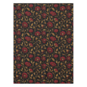 Nappe Vintage William Morris Red Gold Poppy Floral (Devant)