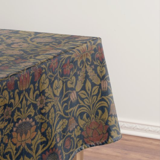 Nappe Vintage William Morris Violet et Columbine (In Situ)