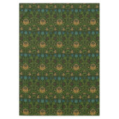 Nappe Vintage William Morris Violet et Columbine (Devant)