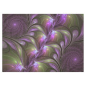 Nappe Violet Abstrait violet violet kaki fractal (Devant (Horizontal))