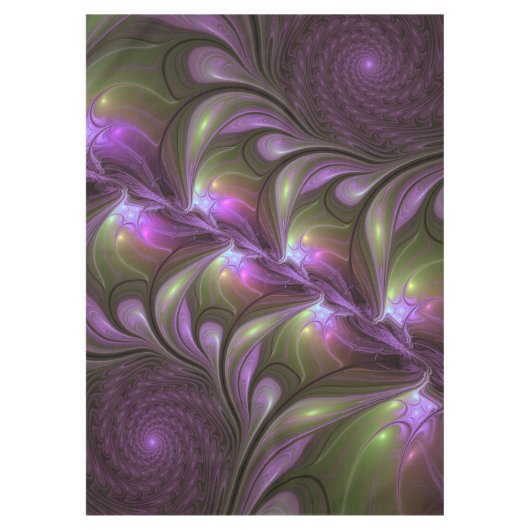 Nappe Violet Abstrait violet violet kaki fractal (Devant)