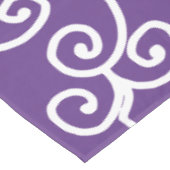 Nappe Violet avec rouleaux blancs (Angle)
