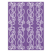 Nappe Violet avec rouleaux blancs (Devant)