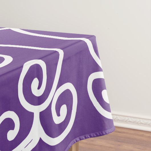 Nappe Violet avec rouleaux blancs (In Situ)