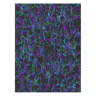 Nappe Violet, bleu et noir