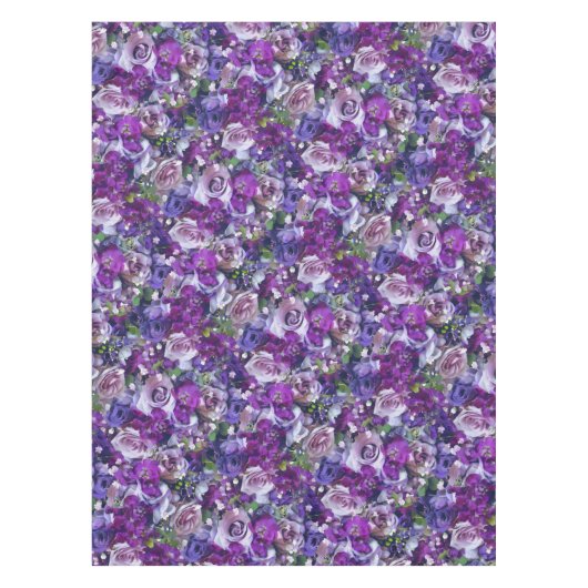 Nappe Violet Lilac Jardin des fleurs Roses (Devant)