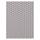 Nappe Violet Lotus Fleurs & Lily Pad sur Laurel Green (Devant)