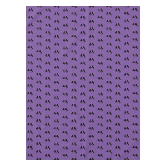 Nappe violette avec Chevaux - Choisir la couleur (Devant)