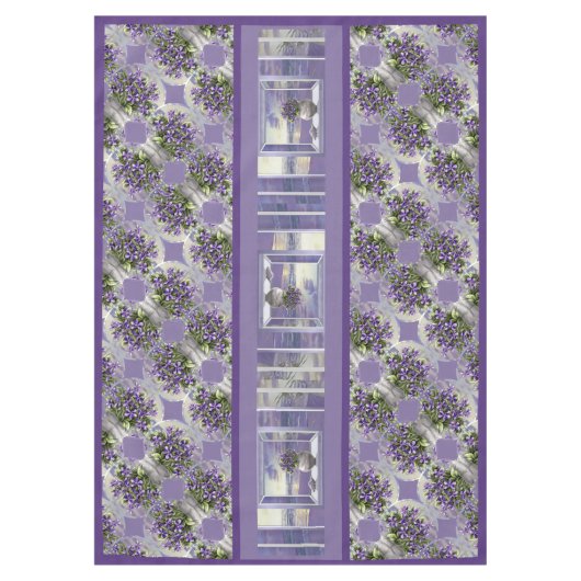 Nappe violettes dans un bocal de lune (Devant)