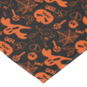 Nappe Visage Citrouille Halloween Jack-o'-lantern noir (Angle)