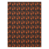 Nappe Visage Citrouille Halloween Jack-o'-lantern noir (Devant)
