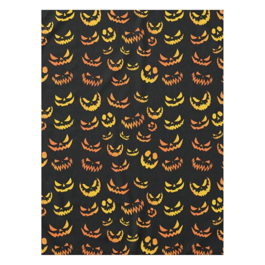 Nappe Visage du Citrouille Jack-o'-lantern (Devant)