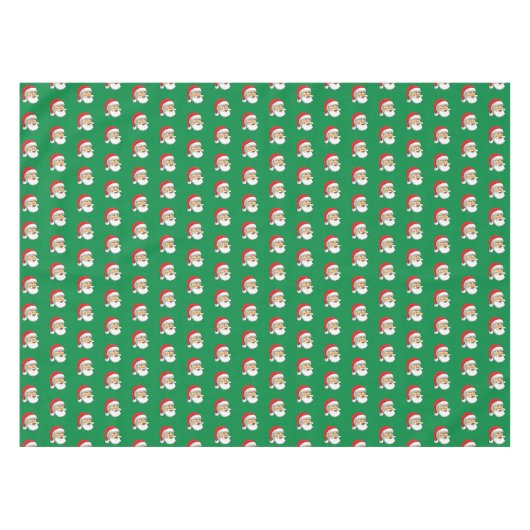 Nappe Visage heureux du Père Noël (Devant (Horizontal))