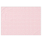 Nappe Visages de Lapin Rose (Devant (Horizontal))