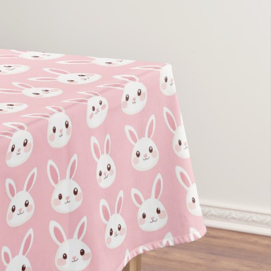 Nappe Visages de Lapin Rose (In Situ)