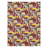 Nappe Vitrail Art déco rouge (Devant)