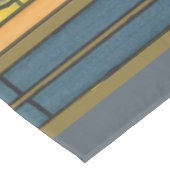 Nappe Vitrail Art Nouveau Fleur d'Iris Bleu Or (Angle)