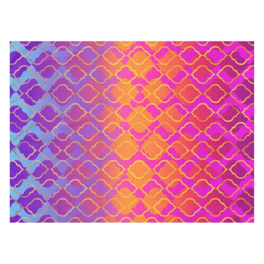 Nappe Vive orange vif violet Fuchsia Trefoil (Devant (Horizontal))