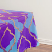 Nappe Vive orange vif violet Fuchsia Trefoil (In Situ)