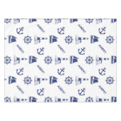 Nappe Voile Motif illustratif Marine Bleu+Blanc (Devant (Horizontal))