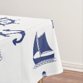 Nappe Voile Motif illustratif Marine Bleu+Blanc (In Situ)