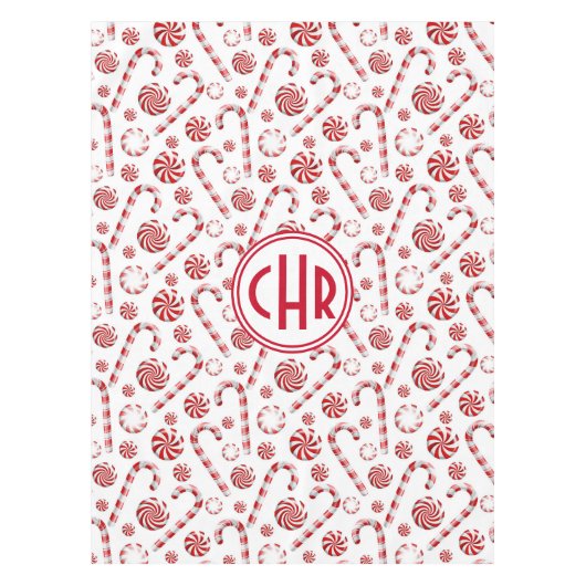 Nappe Voiture de Sucre de canne de Noël classique (Devant)