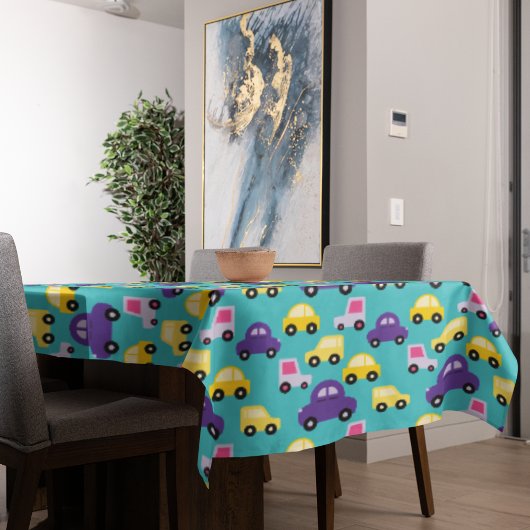 Nappe Voitures jouets multicolores motif