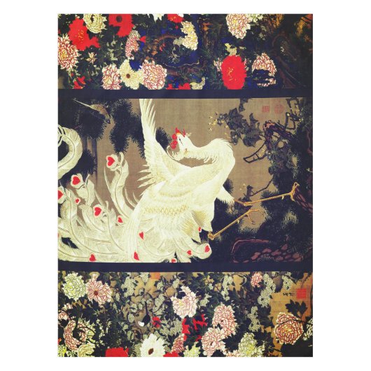 Nappe VOL AMOUR PHOENIX, Plumes, Coeurs Saint-Valentin (Devant)