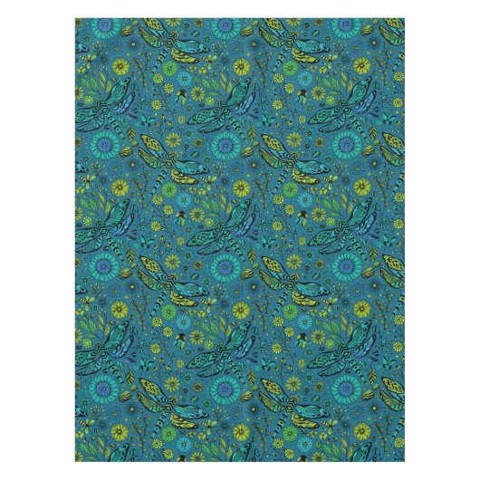 Nappe Voler, pilonner la libellule en bleu (Devant)
