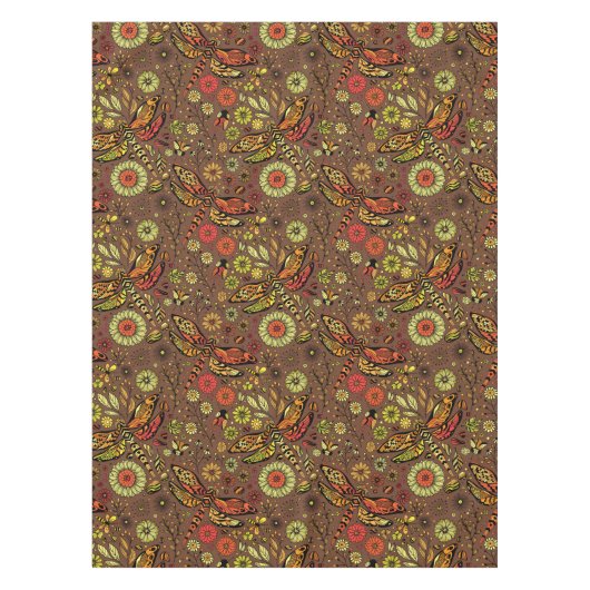 Nappe Voler, voler libellule sur la cannelle brun (Devant)