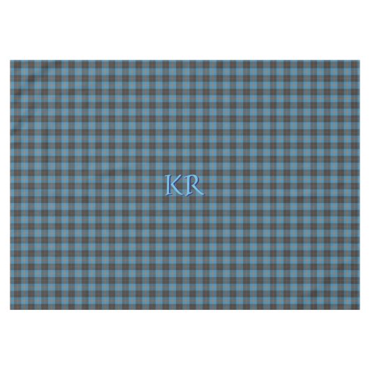 Nappe Vos initiales sur Angus District tartan antique (Devant (Horizontal))