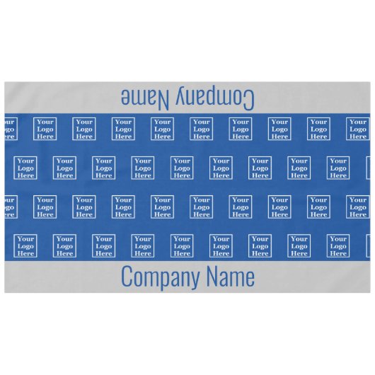 Nappe Votre logo commercial bleu et gris ici (Devant (Horizontal))