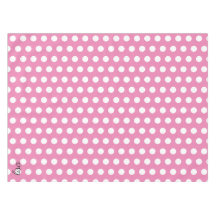 votre nom en rose et blanc points motif tendance