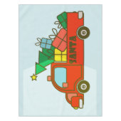 Nappe Vue latérale du camion père Noël Joyeux Noël (Devant)