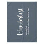 Nappe Wanderlust définition blanc gris bleu couleur (Devant)