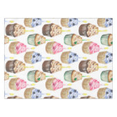 Nappe Watercolor cupcakes (Devant (Horizontal))