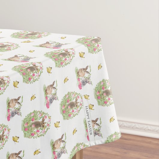 Nappe Watercolor Easter Bunny Floral Easter Egg (In Situ)