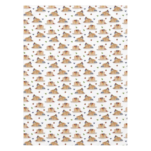 Nappe Watercolor Pancakes Berries Breakfast Brunch  (Devant)