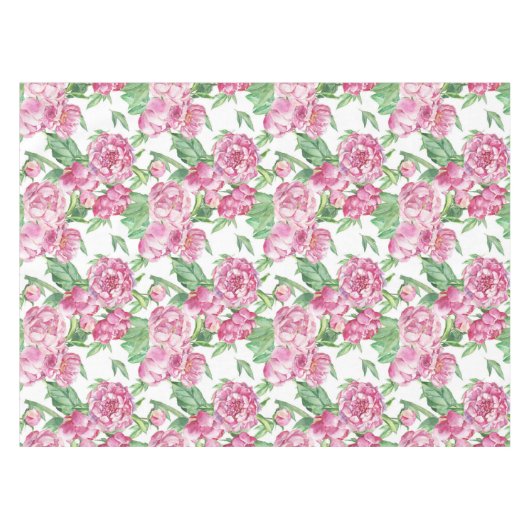 Nappe Watercolor peony (Devant (Horizontal))