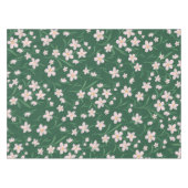 Nappe Watercolor Pink Floral Botanical Dark Green design (Devant (Horizontal))