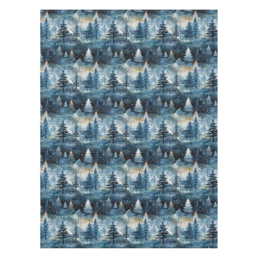 Nappe Watercolor Whimsical Winter Wonderland Christmas (Devant)