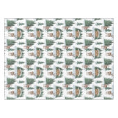 Nappe Watercolor Winter Wonderland Rustic Barn Christmas (Devant (Horizontal))