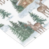 Nappe Watercolor Winter Wonderland Rustic Barn Christmas (Angle)